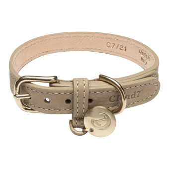 Hundehalsband Tiergarten Nubuk Sandy 